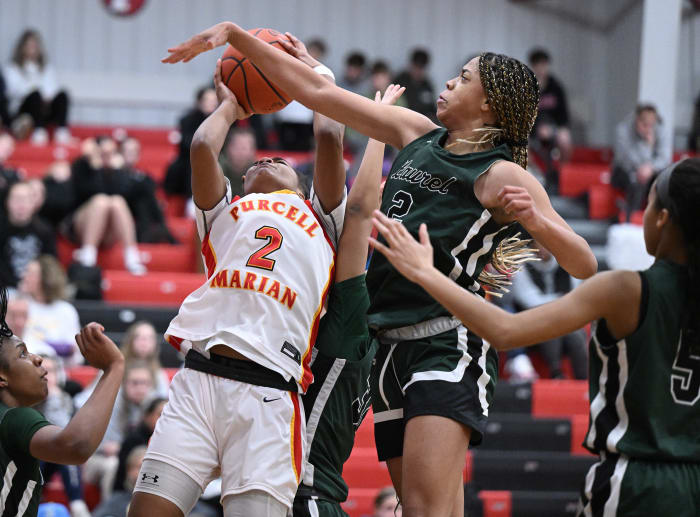 Purcell Marian vs Laurel girls basketball Jeff Harwelll15